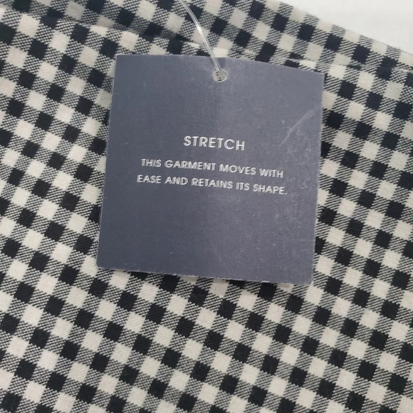 Liz Claiborne New York Jackie Straight Leg Slacks Checkered Sz 10 - Picture 7 of 10